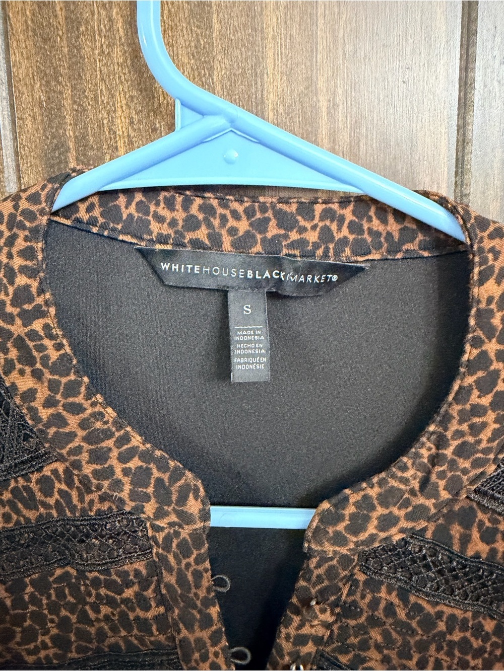 Leopard Print Tunic with sheer sleeves-Small - Picture 2 of 7
